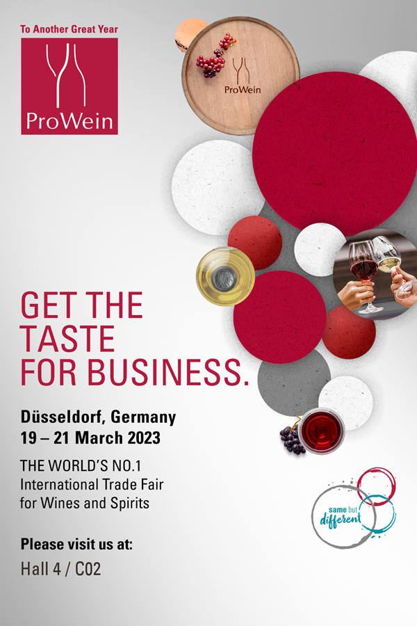 Visit us at ProWein from 19.-21. March 2023